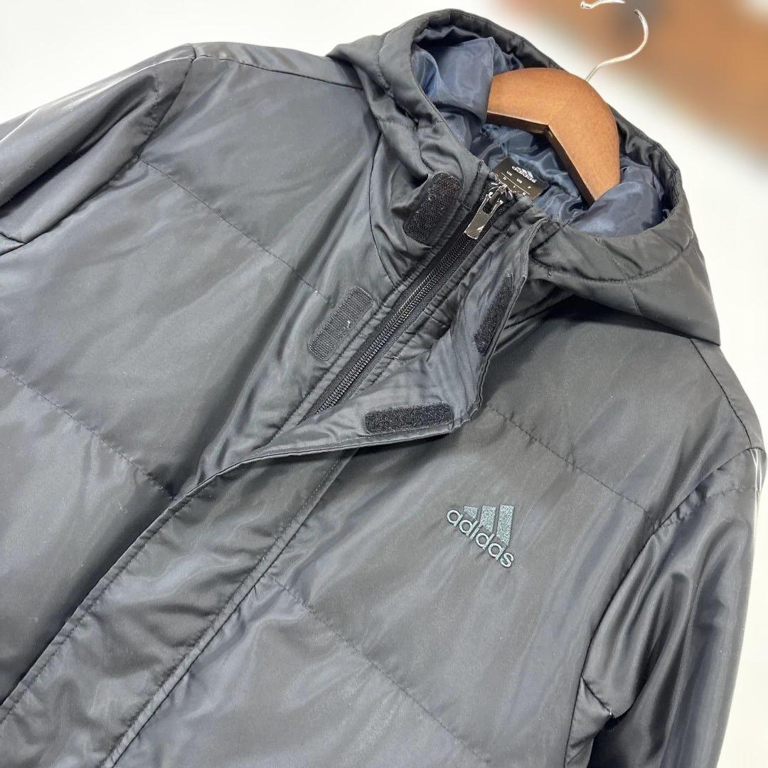 美品　adidas 撥水素材　ダウンコート　ベンチコート