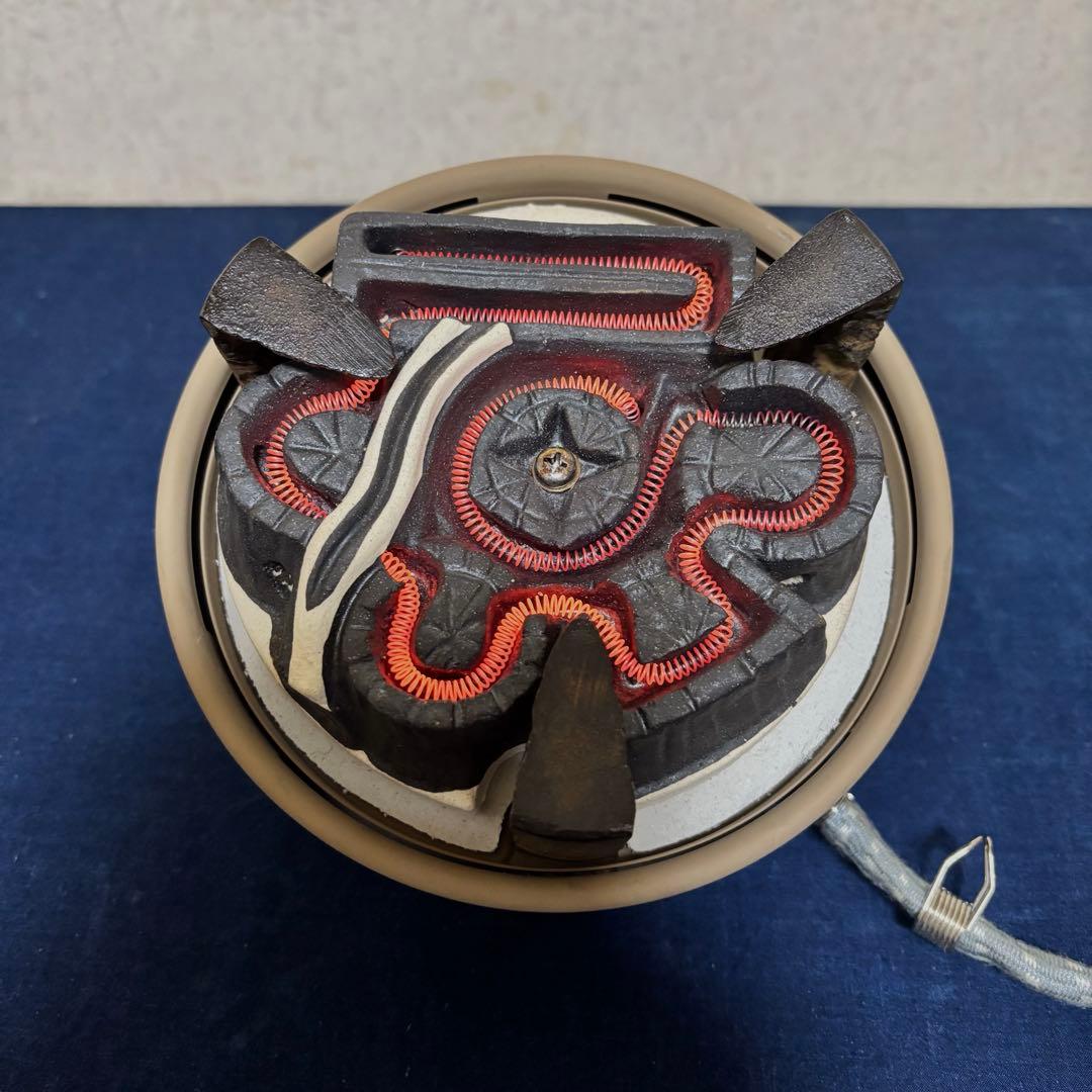 人間国宝浄清造/銀摘み/風炉 /茶釜/電熱器/唐銅鬼面風炉釜/野々田電熱器/敷板