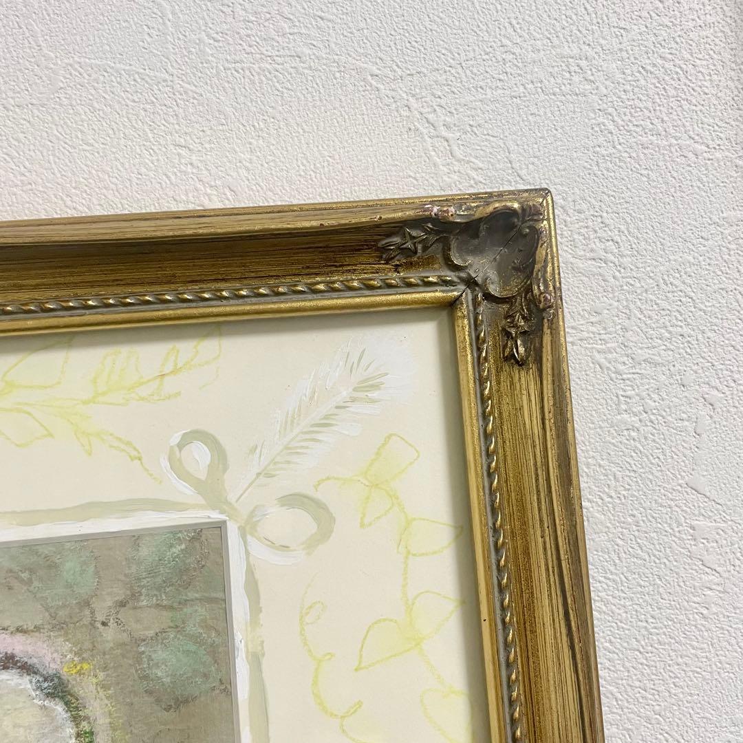 八木道子「ANGELIQUE／アンジェリーク」肉筆画額装絵画