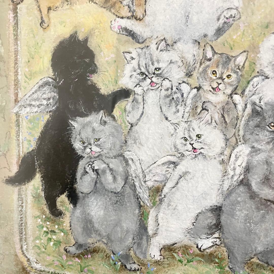 八木道子「ANGELIQUE／アンジェリーク」肉筆画額装絵画