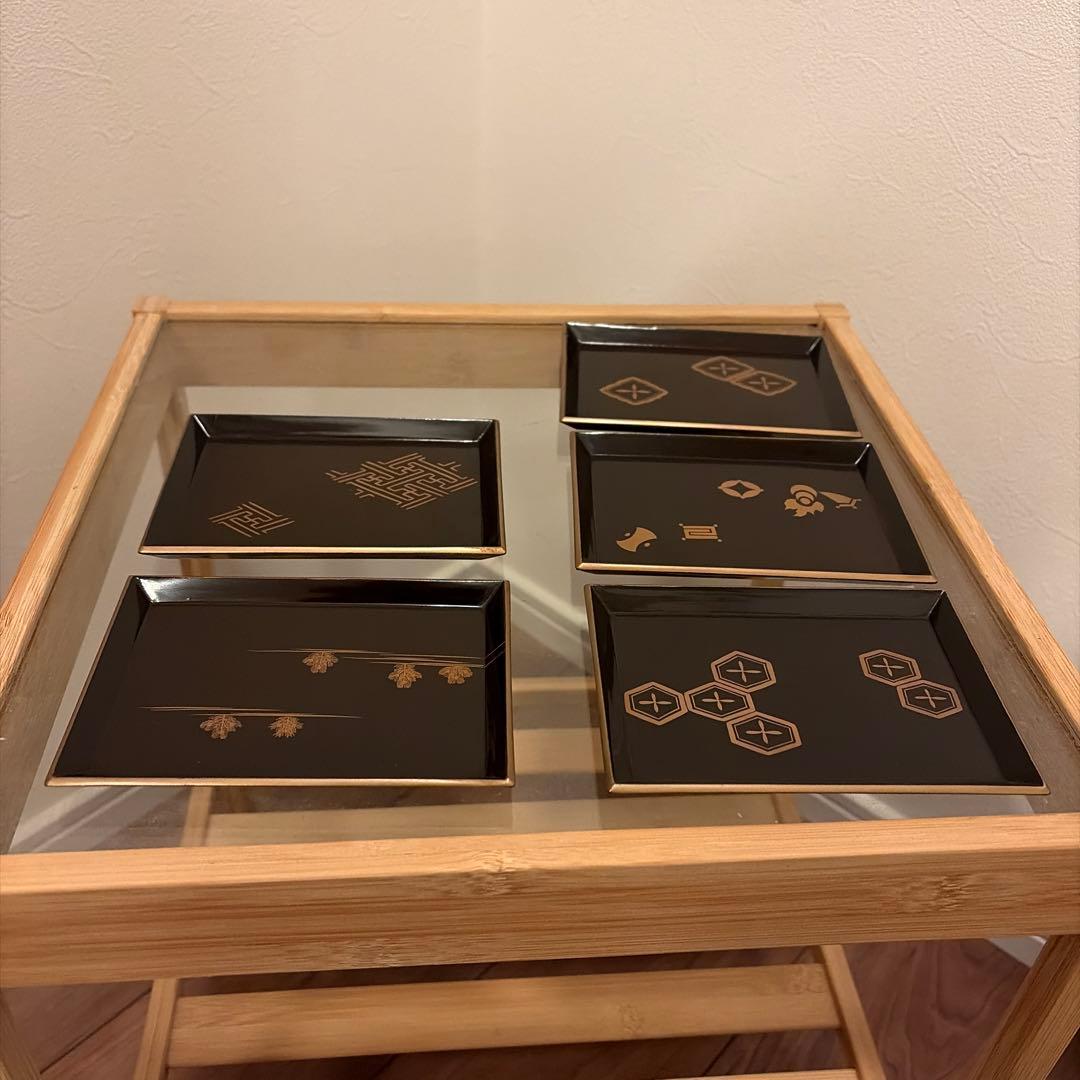 アンティーク　漆塗りお重箱セット