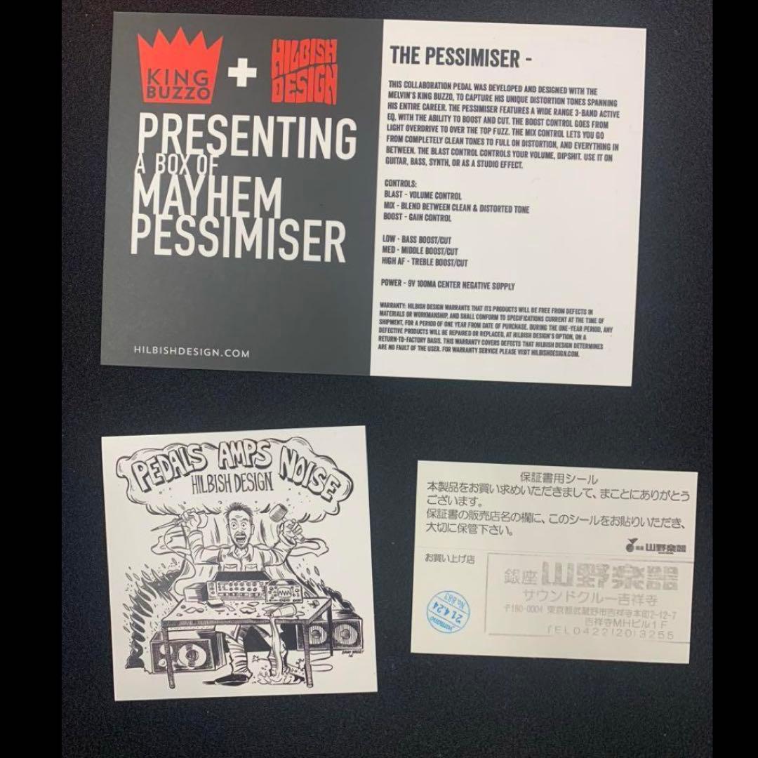 ギター Hilbish Design PESSIMISER