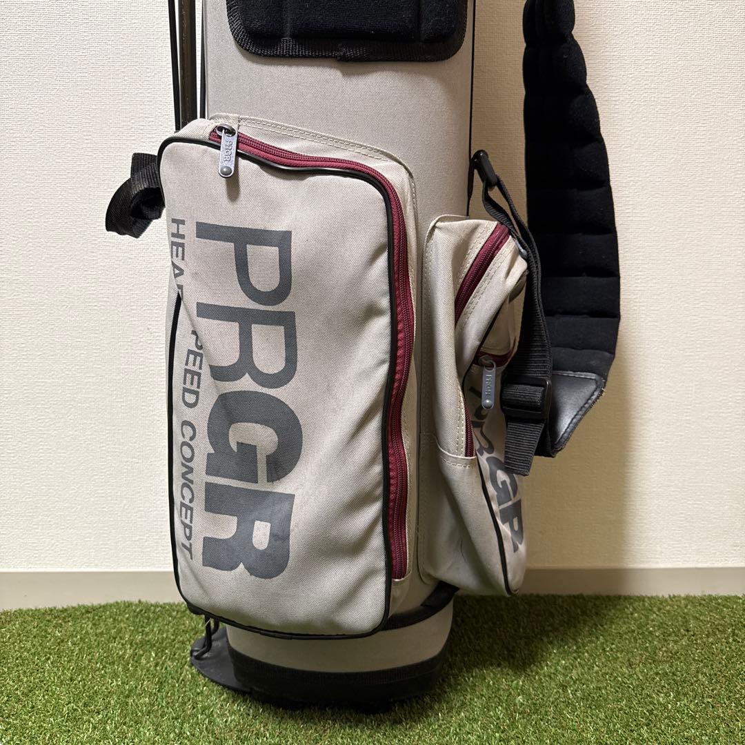 希少 PRGR プロギア キャディバッグ スタンド式 ビンテージ