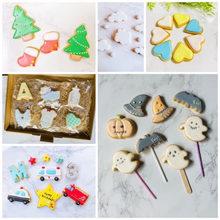 アイシングクッキー　誕生日　お祝い