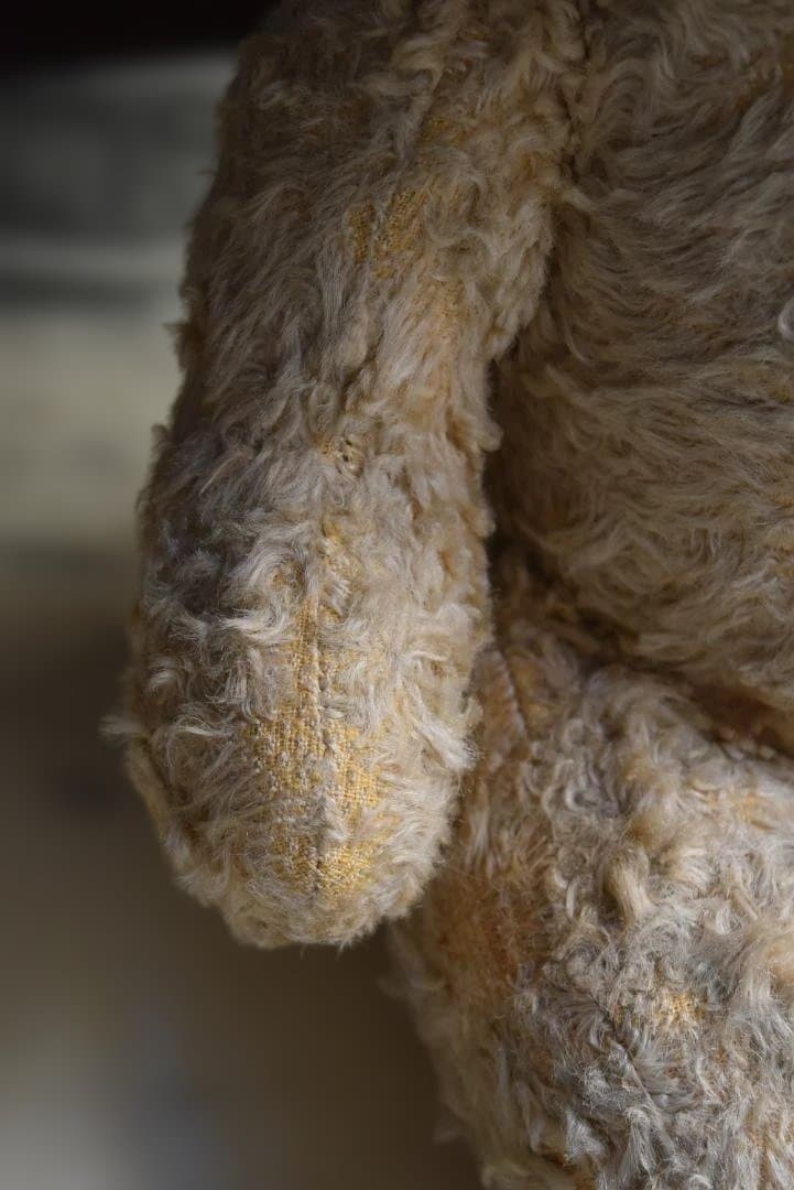 フランスアンティーク たくさん可愛がられたテディベア 熊ぬいぐるみ