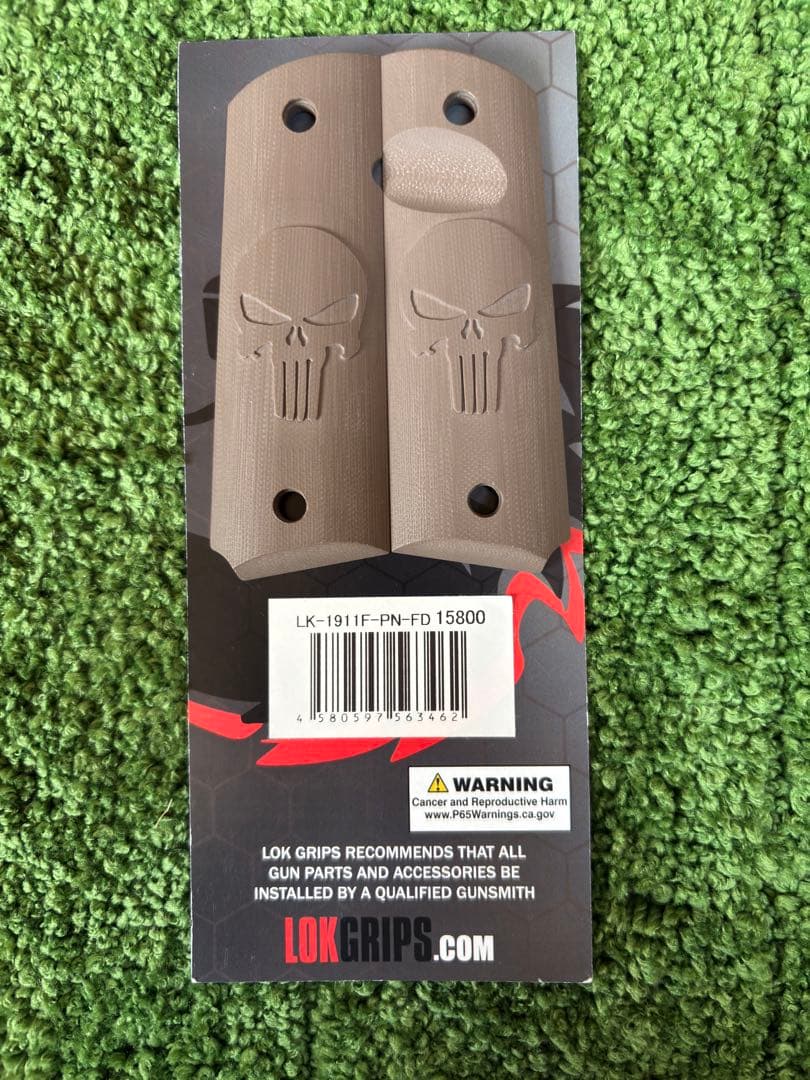 LOKGRIPS 1911フルサイズ用 G10 ガバメントグリップ パニッシャー