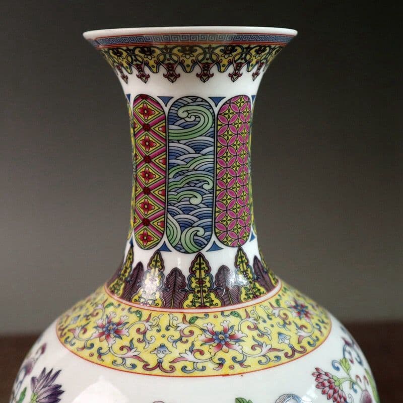 大清乾隆龍鳳瓷花瓶 装飾品 現代工芸品 美術品 置物