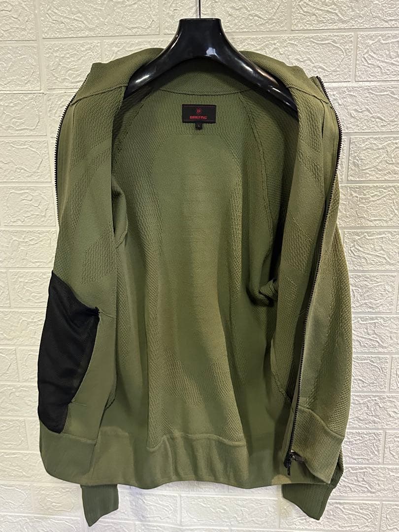 BRIEFING ブリーフィング ニットカーディガン グリーン Lサイズ