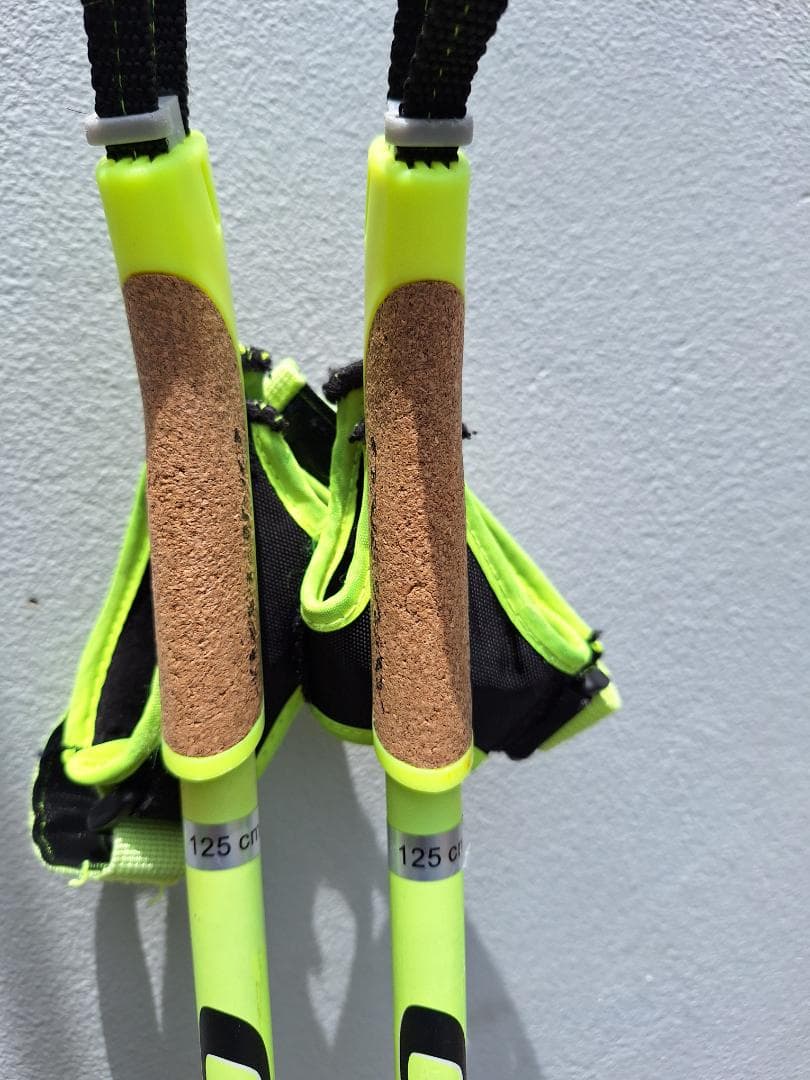 ONE WAYクロスカントリースキー ストック 125 cm 蛍光イエロー