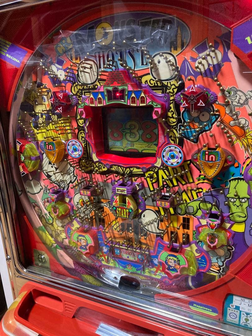 大人気機種‼︎ 竹屋　ＣＲモンスターハウス　パチンコ実機　家庭用電源　レトロ実機