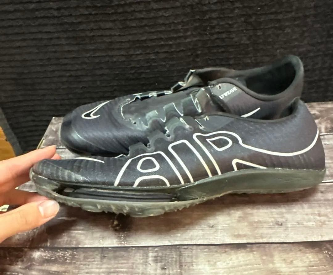 【26.5cm】NIKEスパイク・マックスフライ・モアテン　黒色　7点セット