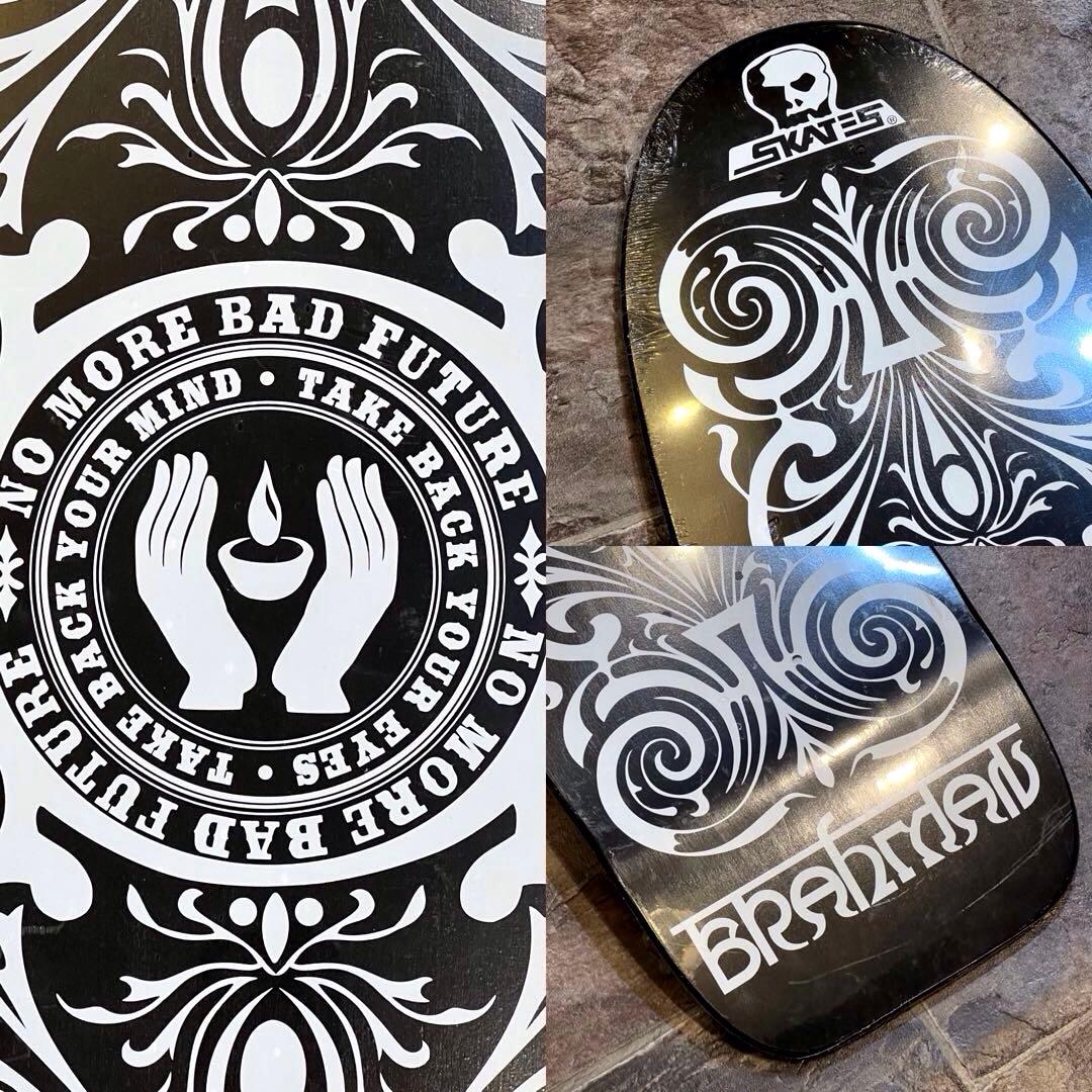 【新品】受注生産品SKULL SKATES×BRAHMAN 限定スケートデッキ黒