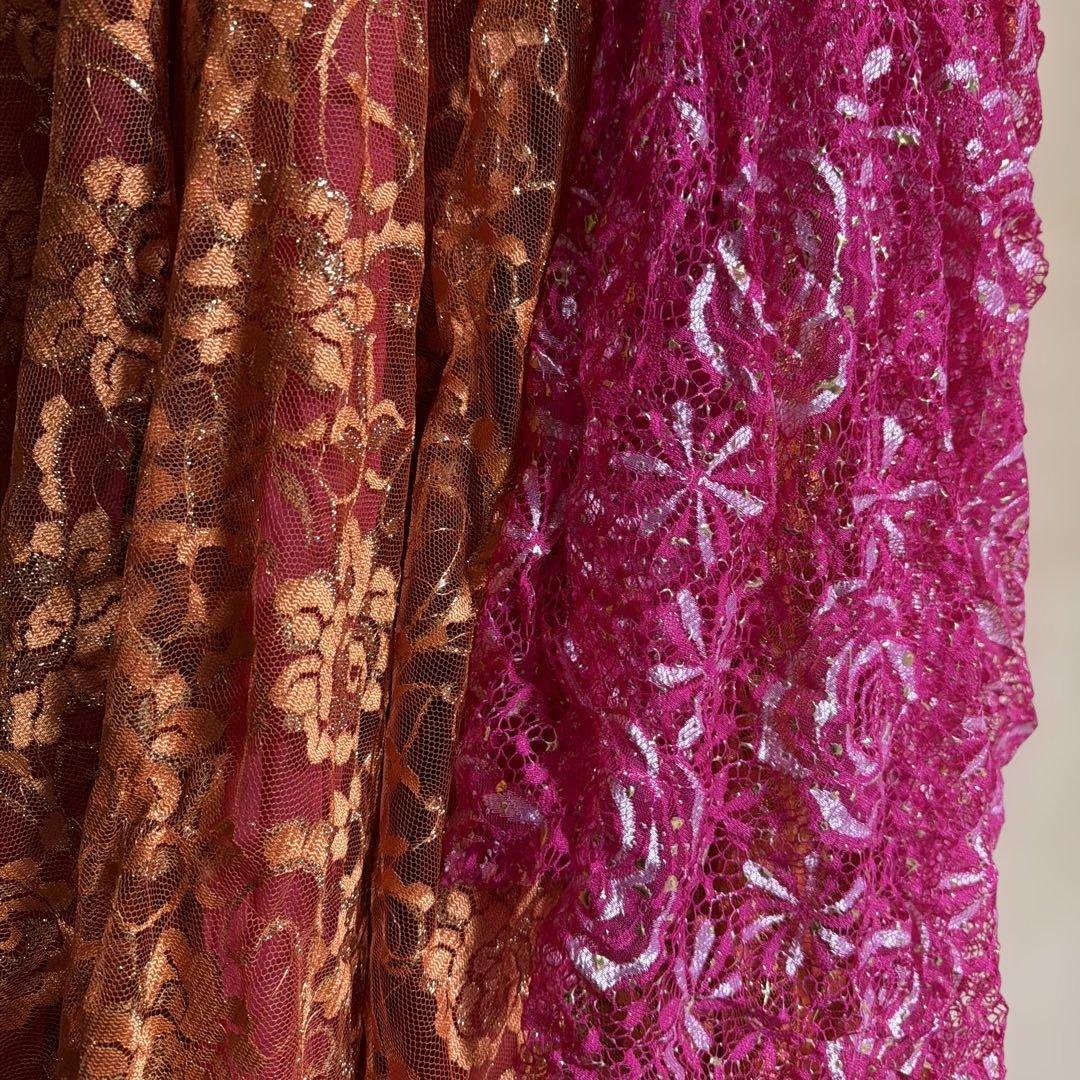 ベリーダンス セットアップ オレンジ ピンク