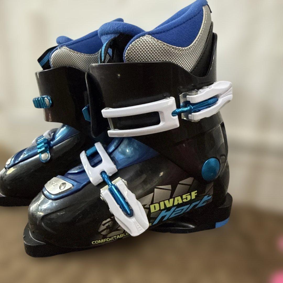 スキー3点セット スキー板110cm　ブーツ20cm　ストック80cm 女の子