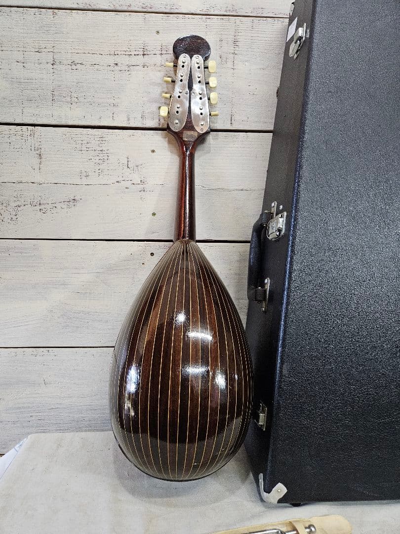 ラファエレ カラーチェ マンドリン 白蝶貝装飾 象嵌 べっ甲 1974年製