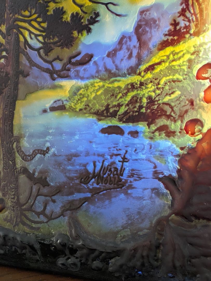 残り7日以内 ガレ復刻品 カメオ彫り ガラス工芸品