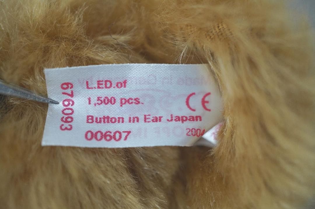 【M2512-26】シュタイフ Steiff テディベア ボタン JAPAN