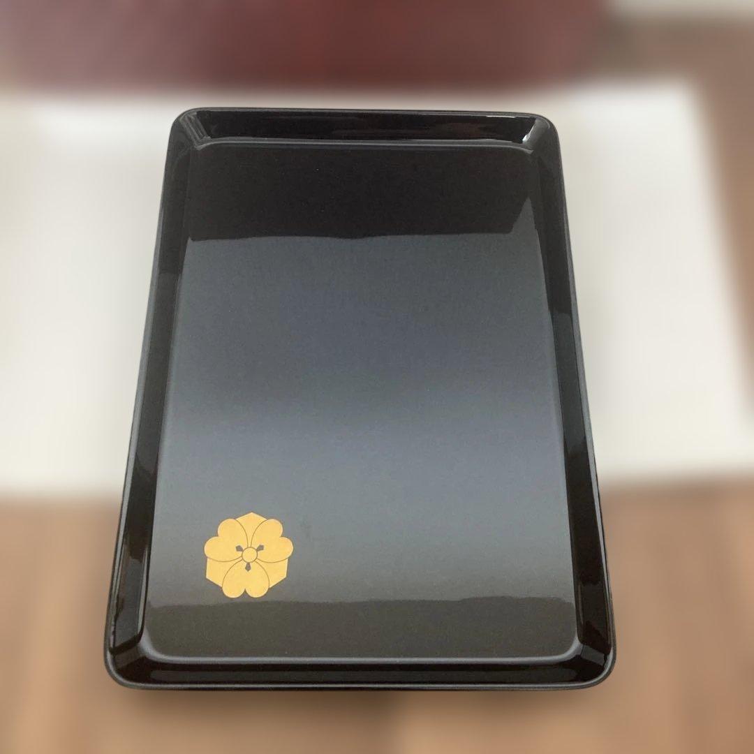 漆器　うるし　天然木　本金紋付　【新品】