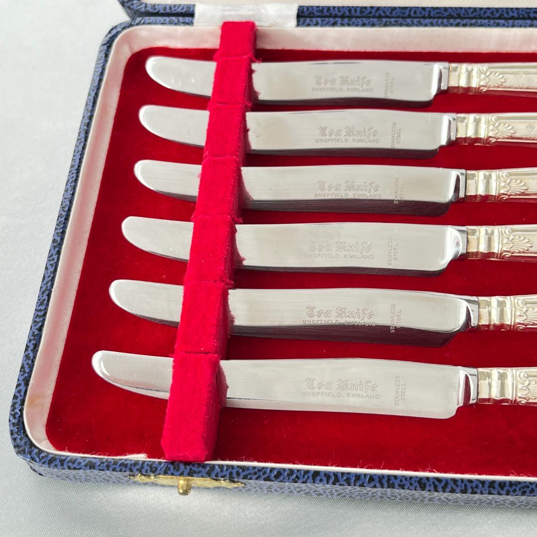 【Harrison Bros】 【純銀ハンドル】キングスパターン ティーナイフ