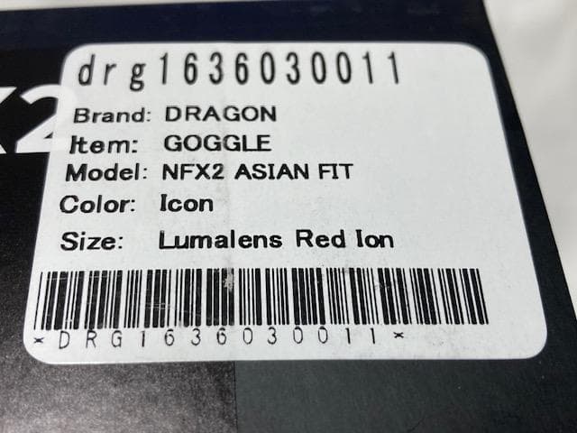 t ドラゴン NFX2 Icon Red Ion ゴーグル