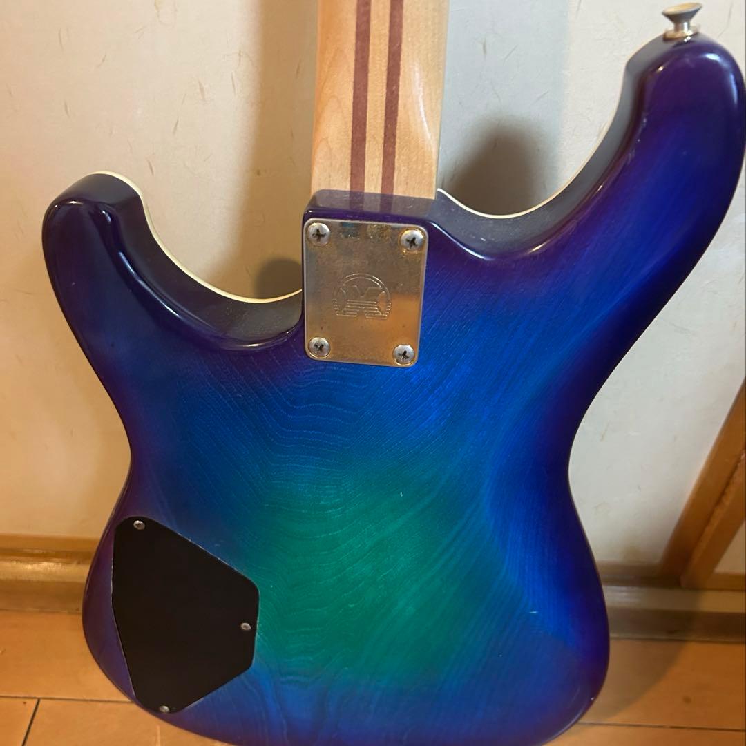 【カスタムギター】個性派エレキギター 青/紫 グラデーション H-H