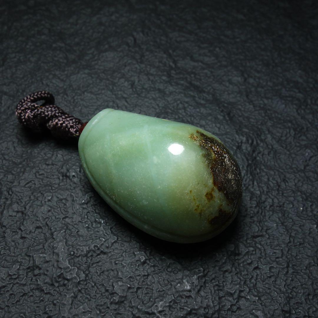 中国美術 唐物 和田玉 玉亀 把件 彫刻 天然石　C1A215