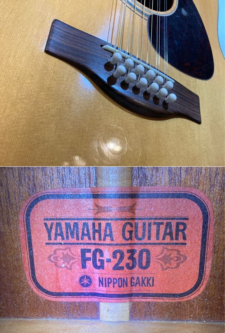 【希少】#666 YAMAHA 12弦ギター FG-230 赤ラベル