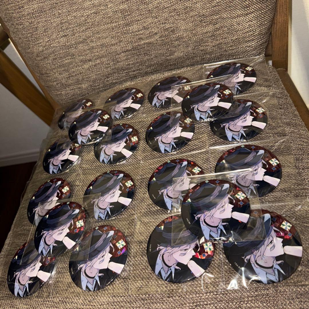 文豪ストレイドッグス　ホログラム缶バッジ C104 中原中也　20点