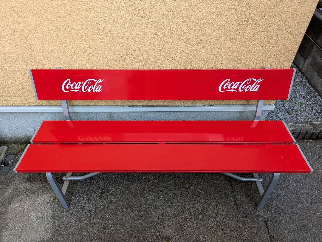 Coca-Cola アウトドアベンチ 赤