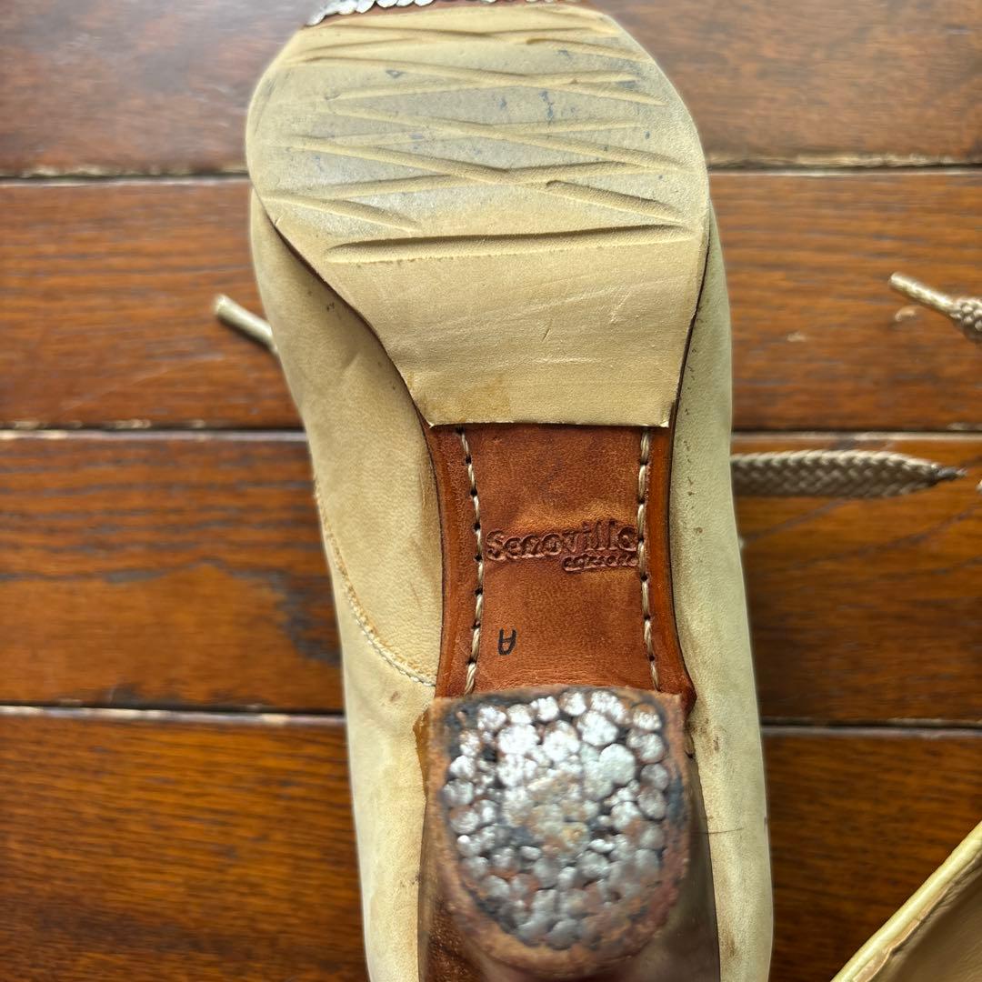 Senovilla フラメンコシューズ ベージュ ヌバック(32.5)