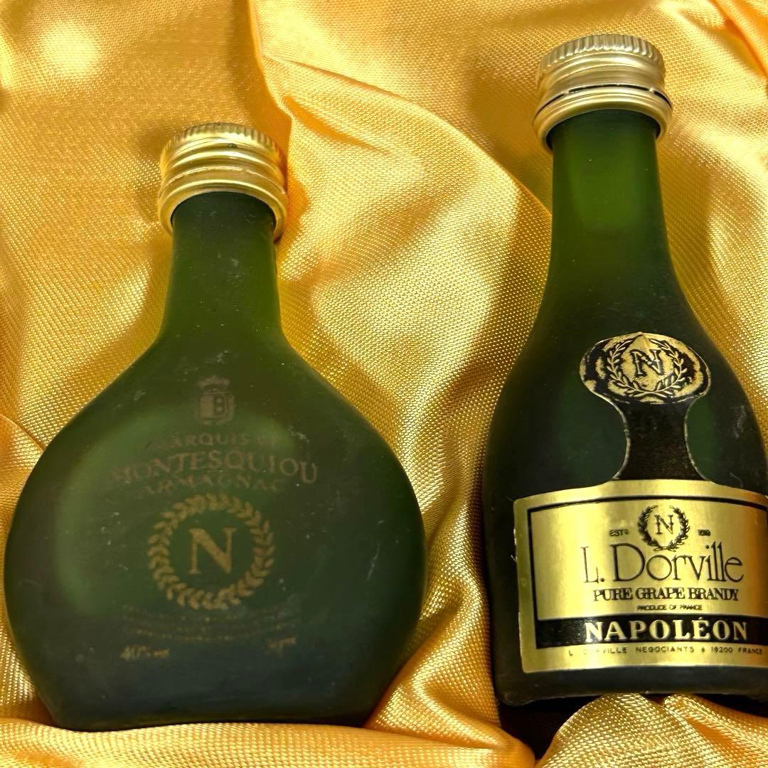 [昭和レトロ]ミニチュア瓶 ウイスキー特級・ブランデー特級・リキュール7本セット