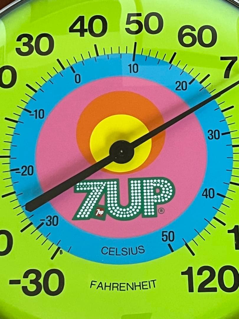 70's ピーターマックス　PETER MAX 7UP 温度計　ヴィンテージ
