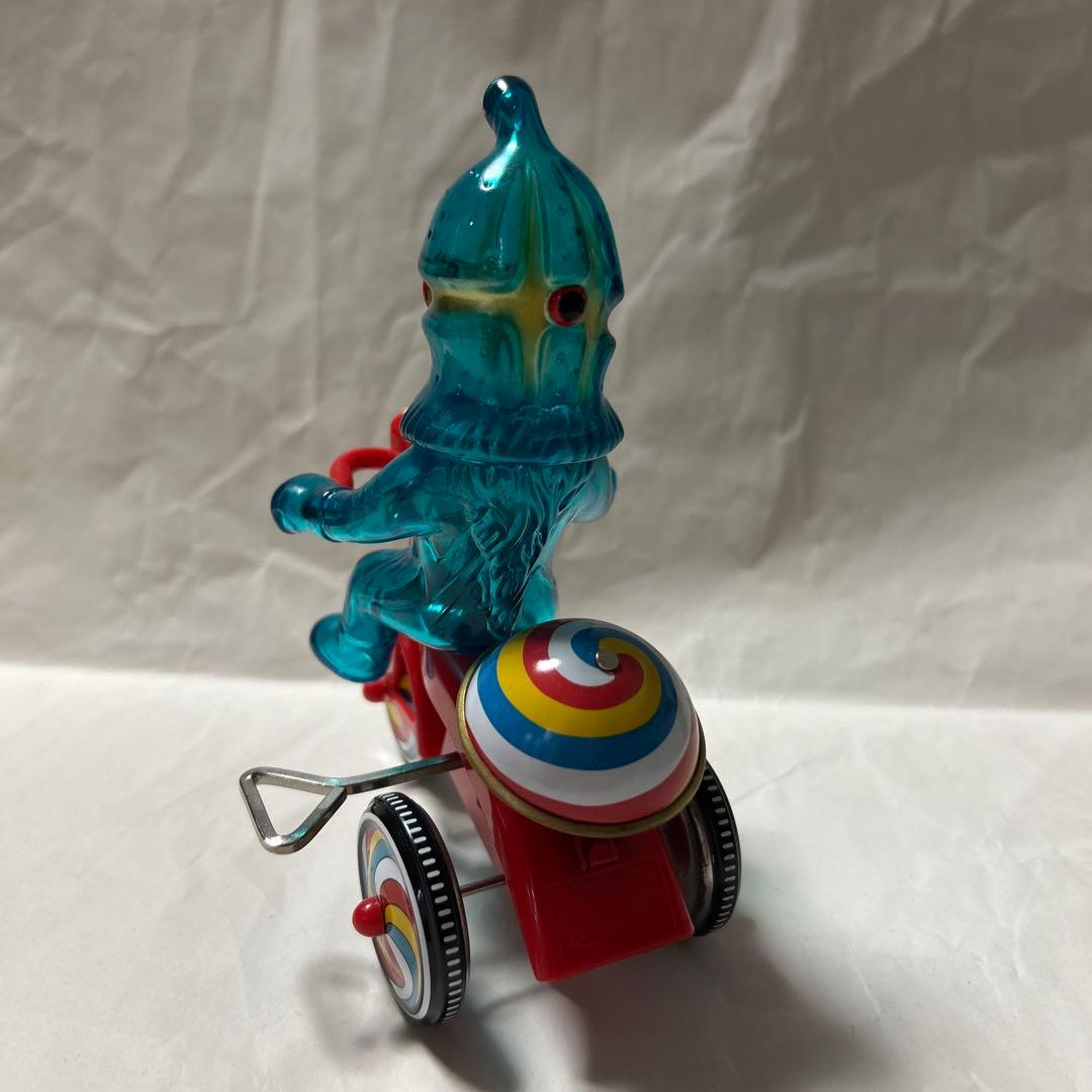 ブルマァク　M1号 ケムール人 青　ウルトラQ ウルトラマン ソフビ　ゼンマイ