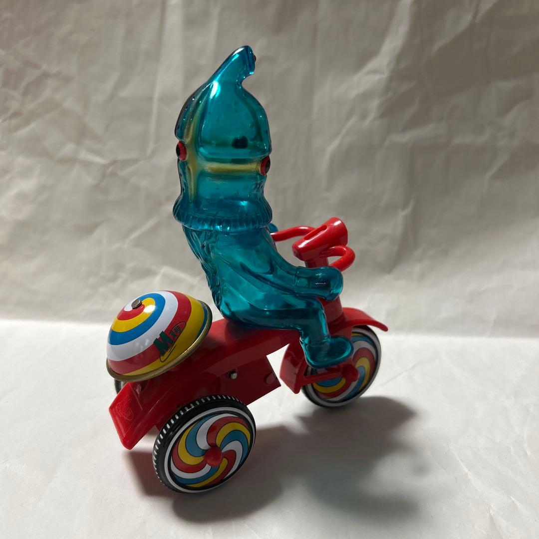 ブルマァク　M1号 ケムール人 青　ウルトラQ ウルトラマン ソフビ　ゼンマイ