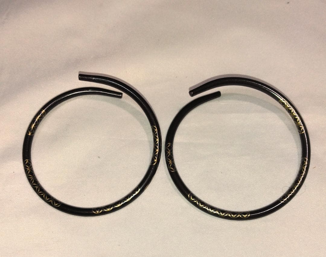 茶道具　金工師木村清五郎作　金七宝象嵌入釜釻　金七宝象嵌入釜鐶　超美品！！