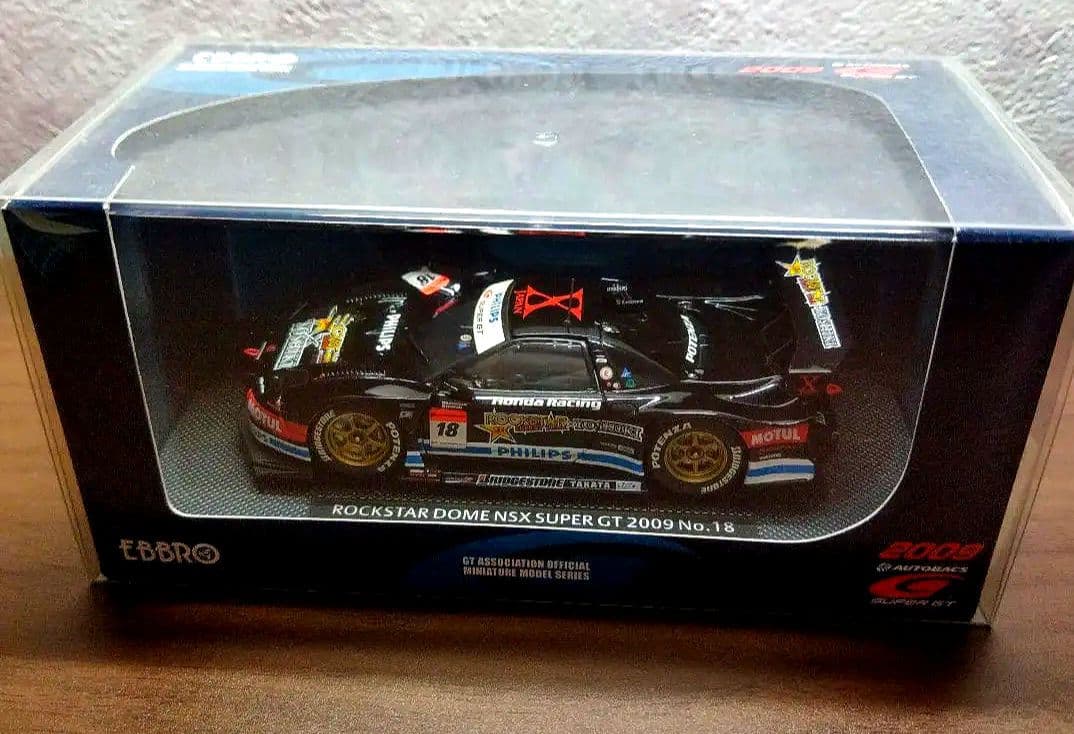 ミニカー EBBRO ROCKSTAR DOME NSX SUPER GT 2009