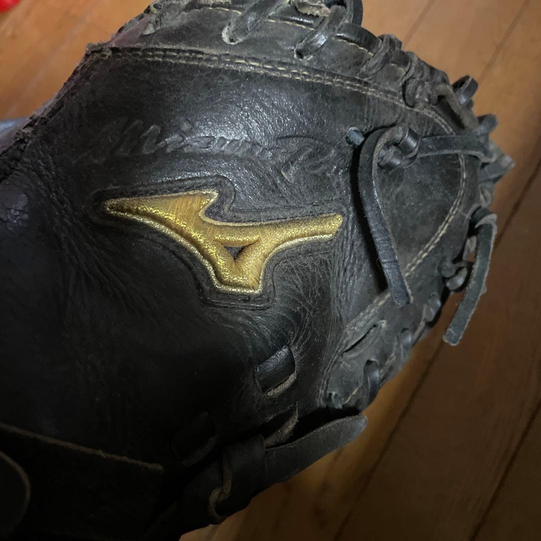 Mizuno Proキャッチャーミット黒色（グローブケース付