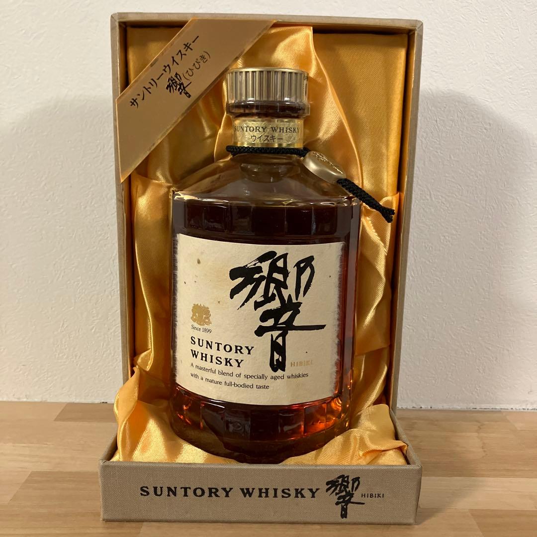【希少】古酒/未開栓　サントリーウイスキー響　ノンエイジ　金キャップ　裏金ラベル
