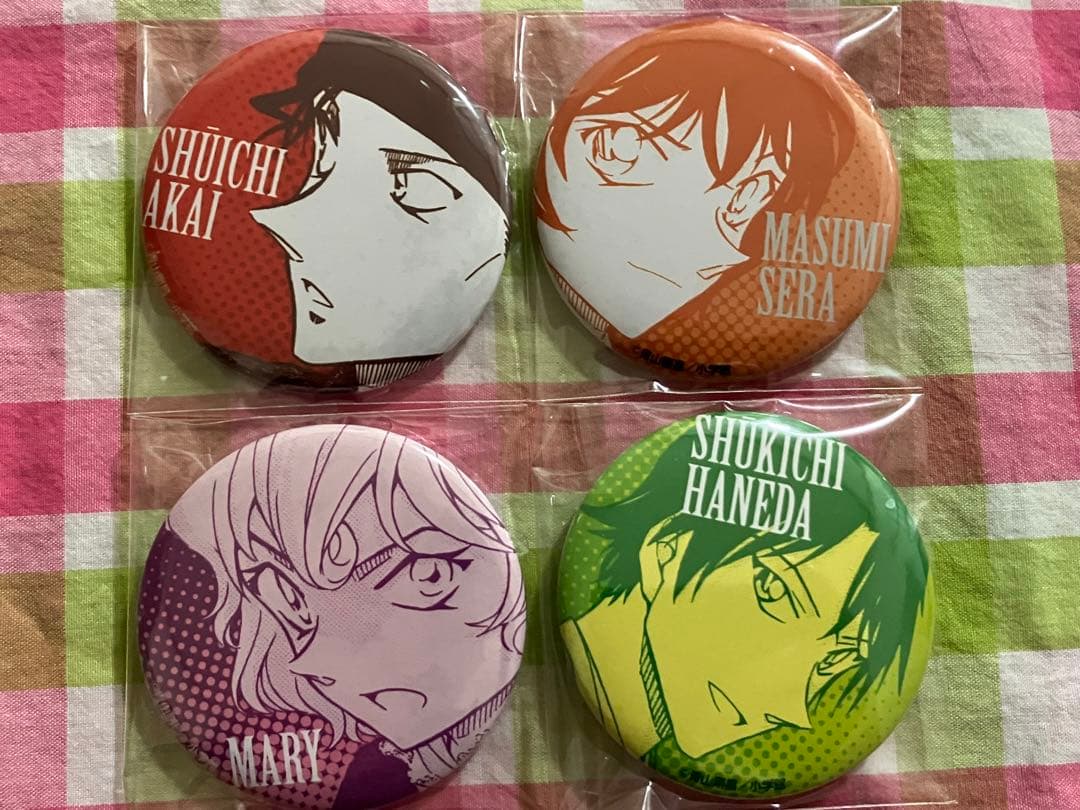 名探偵コナン サンデーショップ 缶バッジ 赤井 世良 羽田 メアリー