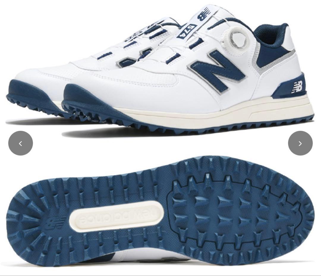 新品 ニューバランス 574 シリーズ ゴルフシューズ ボア 26cm