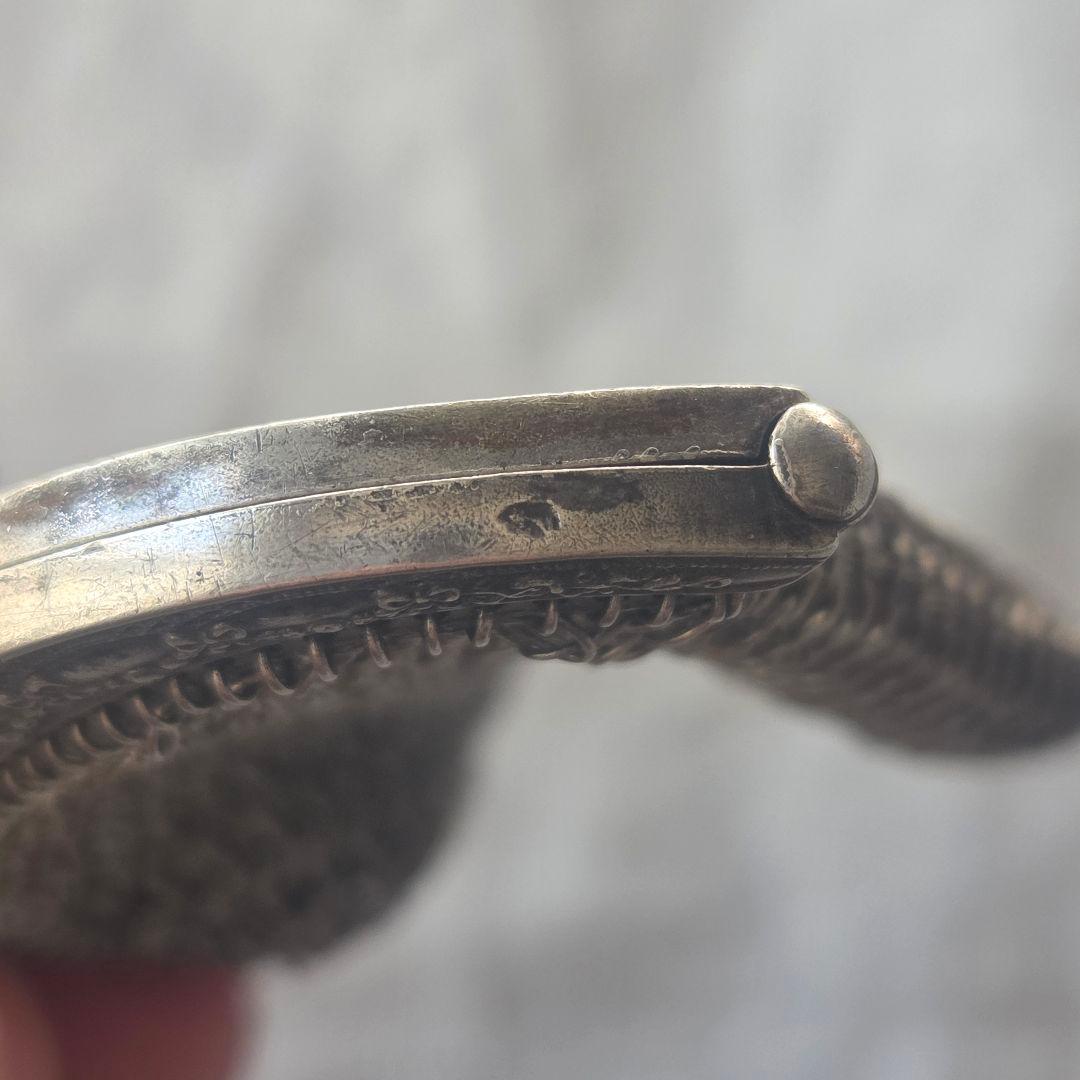 フランス　アンティーク　シャトレーン　パース　リボン