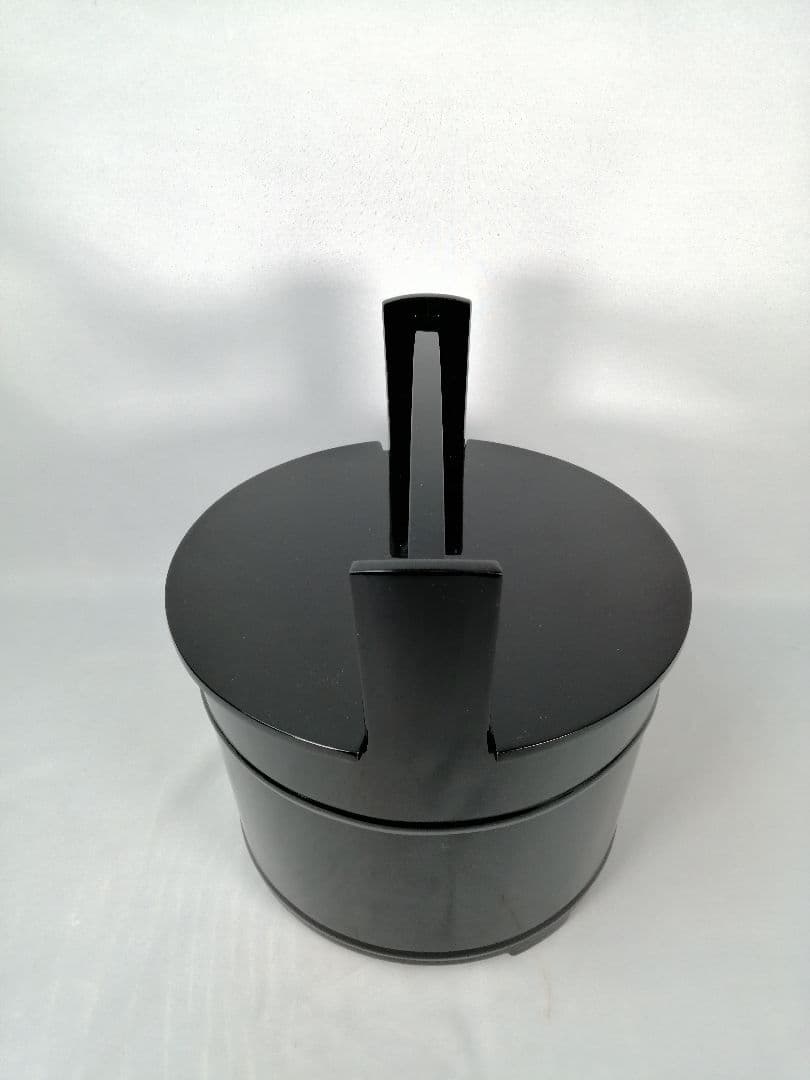 【茶道具】秀穂造　黒手桶水指　水指378