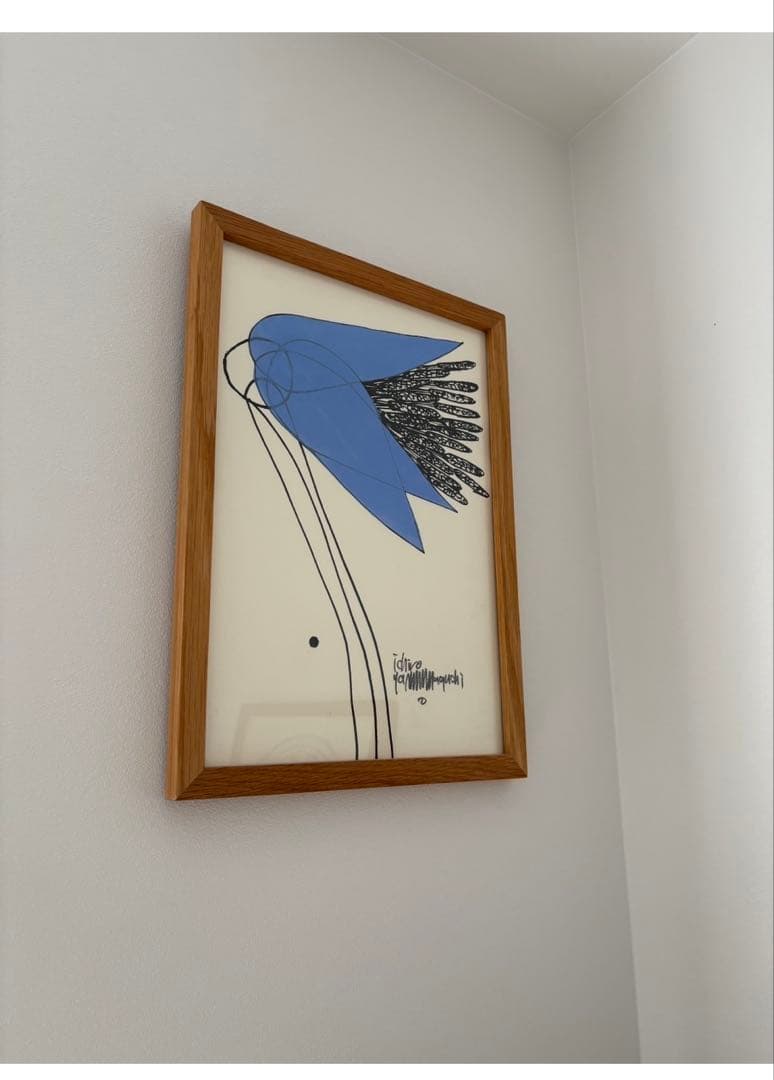 ♡週末までsale♡ blue 花♡ 山口一郎　原画　絵