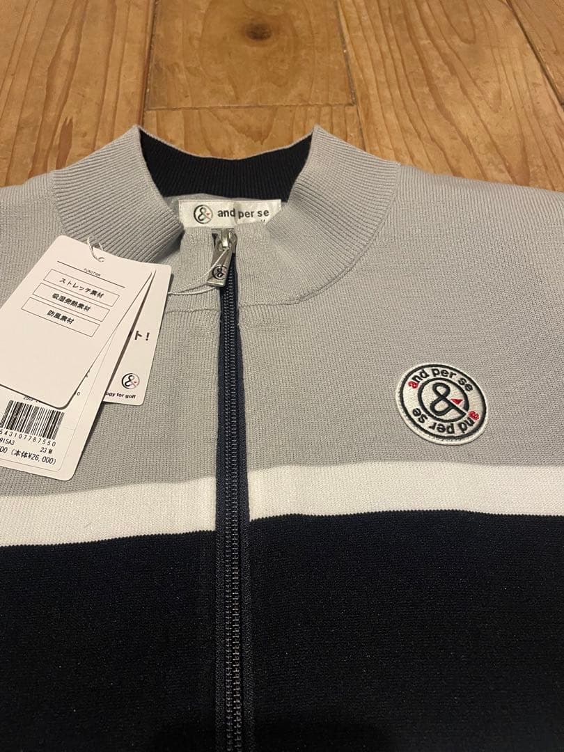 新品未使用 and per se ジップアップゴルフジャケット
