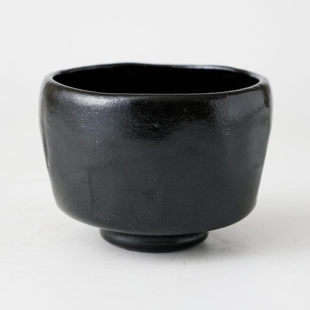 未使用 美品 黒茶碗 銘 宣弘 富山常願寺 茶碗 共箱 茶道具