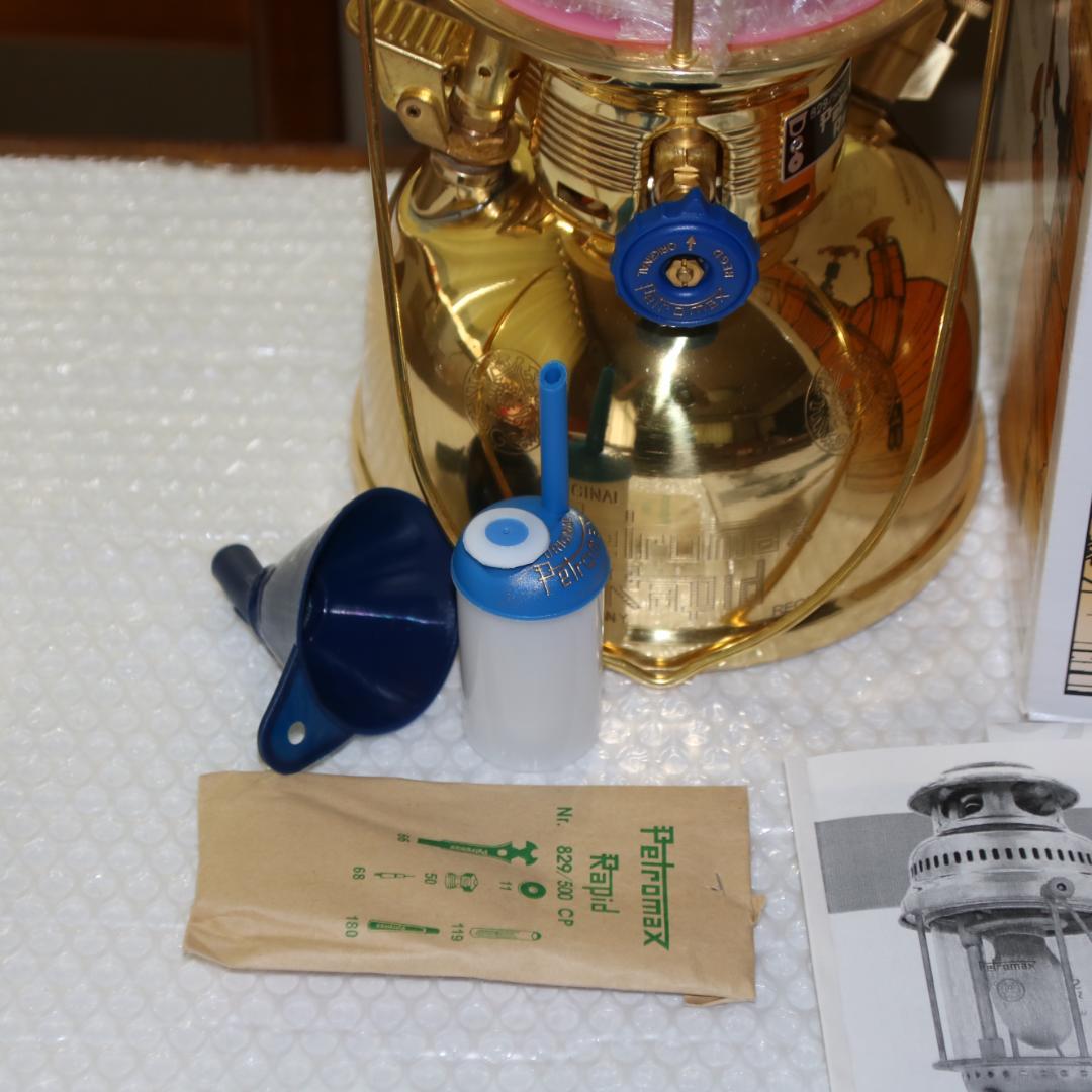 値下げ　新品未使用　ペトロマックス HK500　灯油ランタン　カラー：ブラス