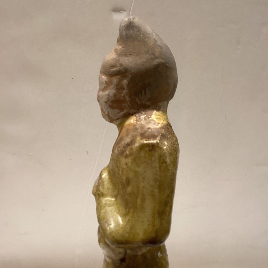 古代中国加彩佣(遼時代の兵士の像です)