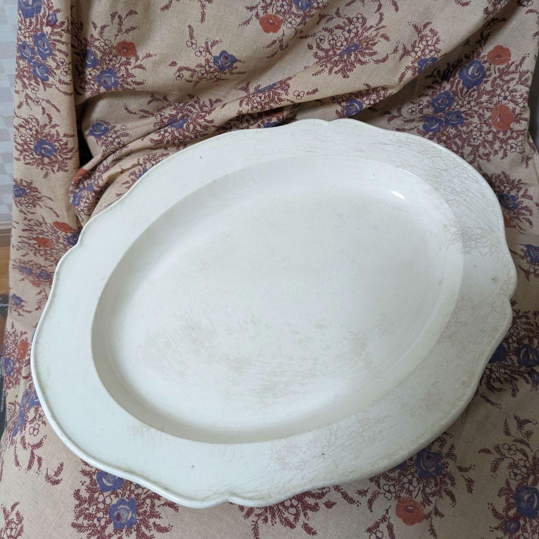 ファイナンスフィーヌ　オーバル皿　アンティーク