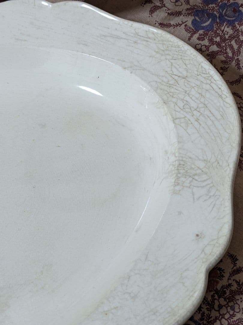 ファイナンスフィーヌ　オーバル皿　アンティーク