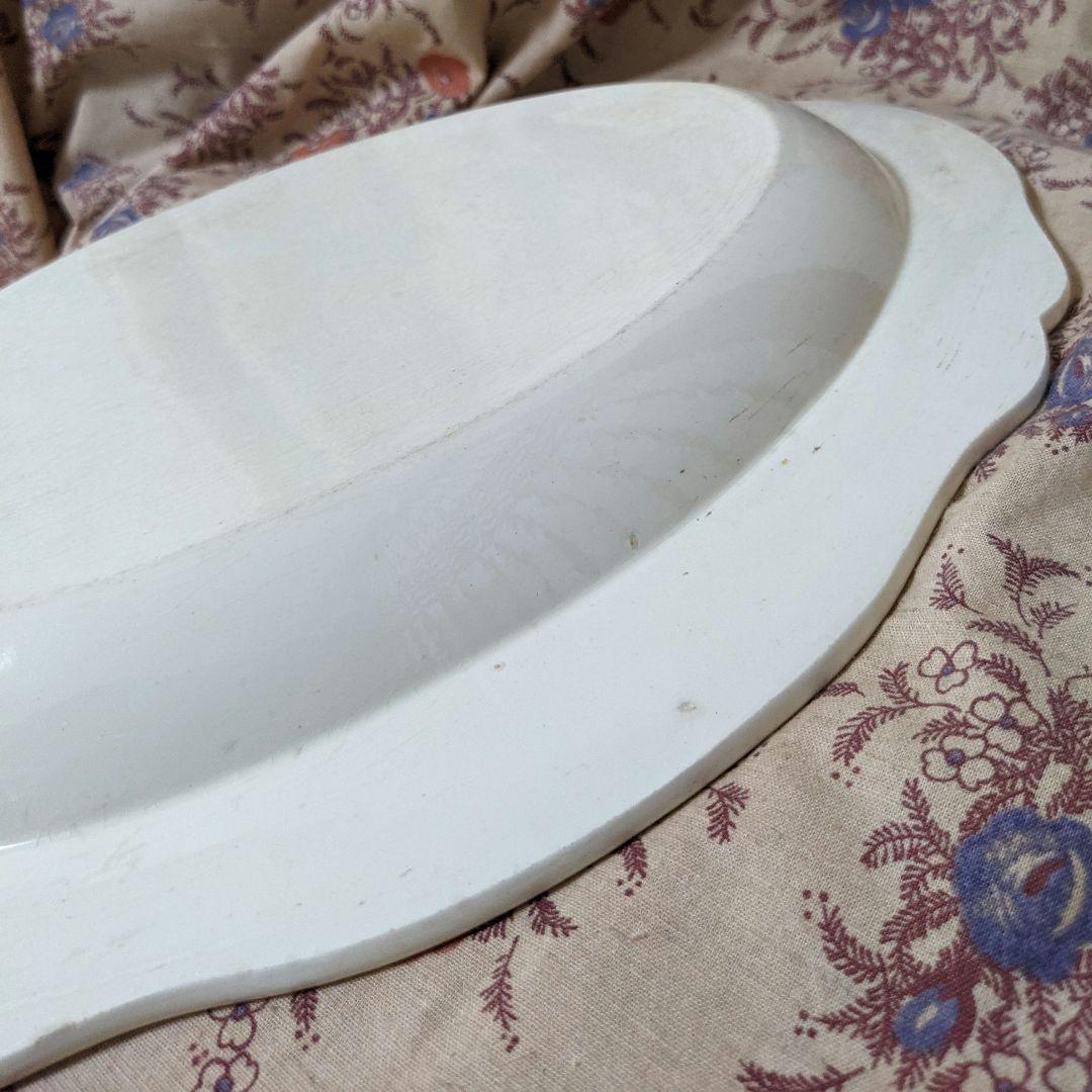 ファイナンスフィーヌ　オーバル皿　アンティーク